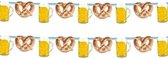 2x Oktoberfest slingers bier en krakelingen - Oktoberfest/Bierfeest decoratie