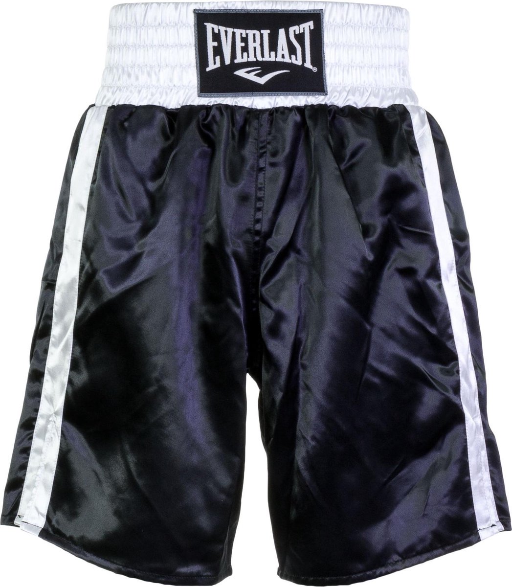 Brawl Omleiden Ashley Furman Everlast Pro Boxing Short Boksbroek - Maat M - Unisex - zwart/wit | bol.com