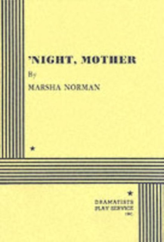 Boek omslag 'NIGHT, MOTHER by MARSHA NORMAN, Dramatists Play Service.