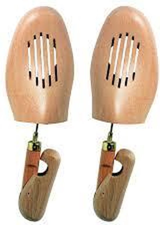 woly houten schoenspanner met vijs rond maat 40/41 met doos | bol.com