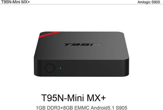 T95N-MINI MX+ Amlogic 1G/8G WIFI KODI TV BOX Black