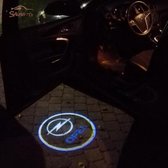 Set van 2x Auto logo LED LIGHT deur projectors I Inclusief Batterijen I voor Opel
