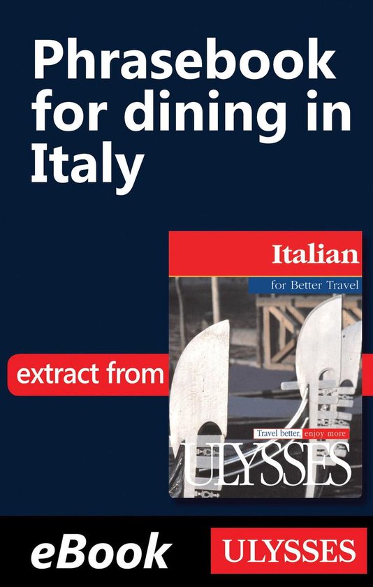 Guides de conversation - Phrasebook for dining in Italy - cover