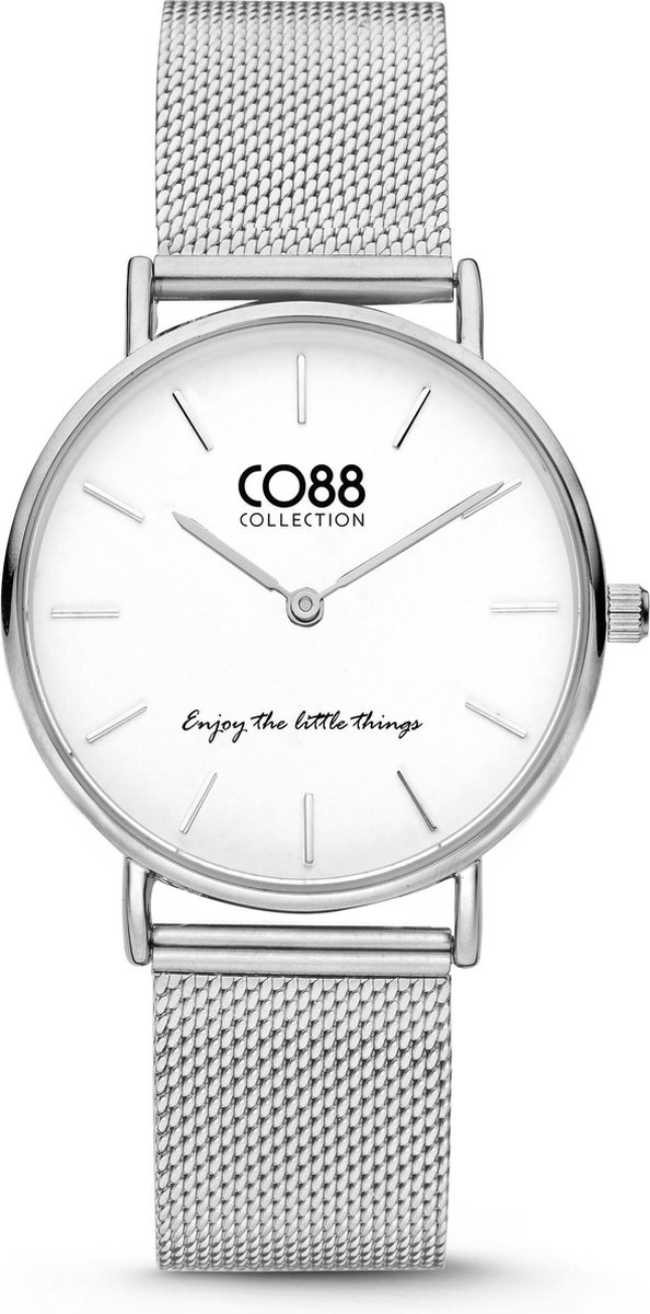 CO88 Collection 8CW 10076 Horloge - Mesh Band - Ø 32 mm - Zilverkleurig