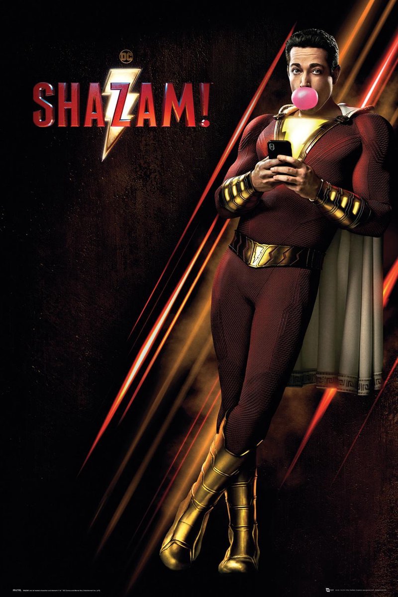 Posterpoint Shazam poster - Captain Marvel - film - comic - 61 x91.5cm Multicolor