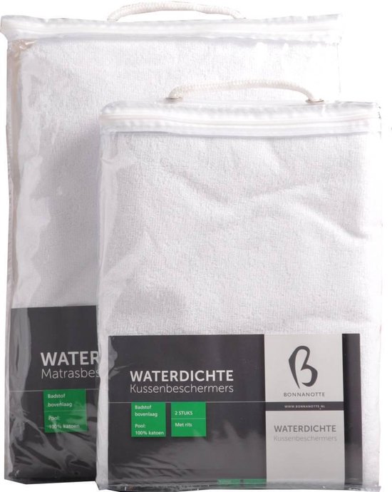 Bonnanotte Waterdichte Matrasbeschermer - Wit 90x210