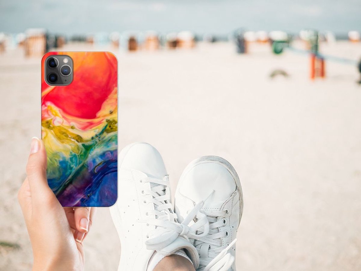 Hoesje maken Apple iPhone 11 Pro Max Watercolor Dark