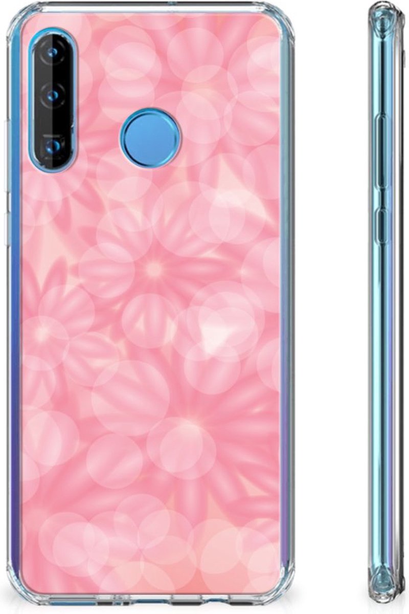 Back Cover voor Huawei P30 Lite Case Spring Flowers