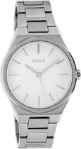 OOZOO Timepieces Zilverkleurig/Wit horloge  (34 mm) - Zilverkleurig