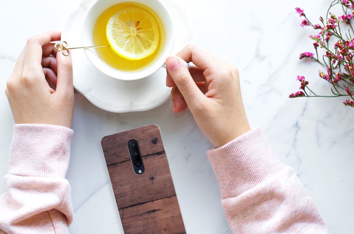 OnePlus 7 Pro Bumper Hoesje Old Wood