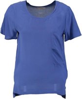 Calvin klein soepel blauw zijden shirt - Maat XS