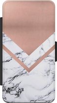 Samsung Galaxy S5 (Plus)/ Neo flipcase - Rose gold marble