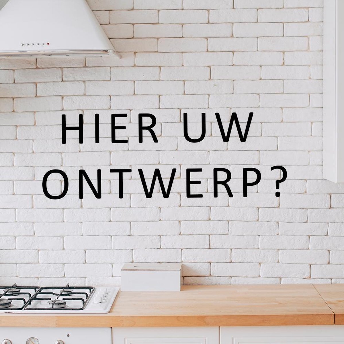 Keuken muursticker met eigen ontwerp Muursticker keuken