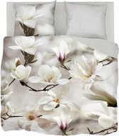 Snoozing Floral - Dekbedovertrek - Lits-jumeaux - 240x200/220 cm + 2 kussenslopen 60x70 cm - Wit