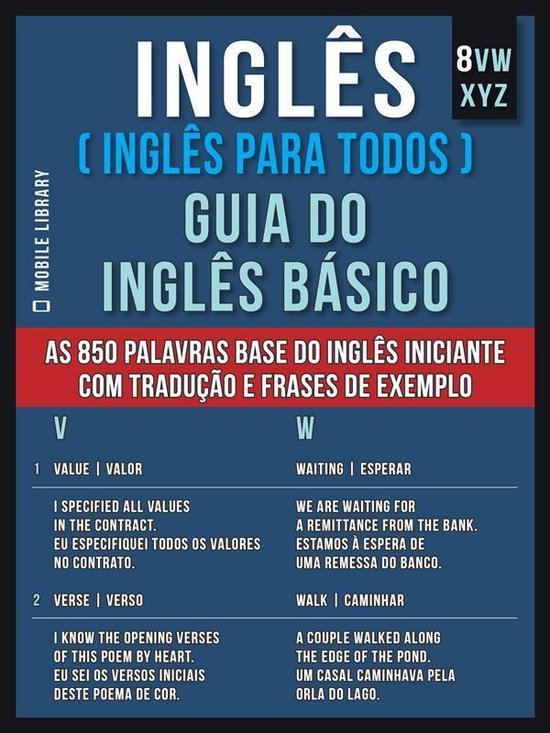Guia do Inglês Básico 8 - 8 - VWXYZ - Inglês ( Inglês Pa ... - cover