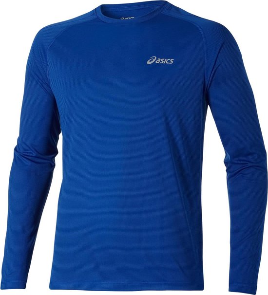 Asics Longsleeve Crew Top Heren Sportshirt - Maat XL - Mannen - blauw |  bol.com