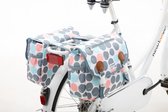 New Looxs Joli Midi Dubbele Fietstas - 22 liter - Dots blauw