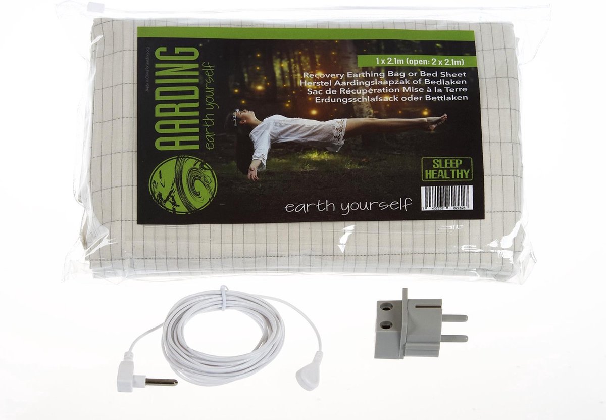 AARDING ™ slaken Recovery Bag 1 pers. 100x210 cm premium kwaliteit (kit incl. kabel 5 m en adapter)