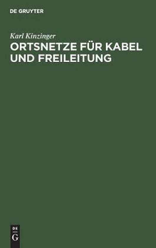 Ortsnetze Für Kabel Und Freileitung
