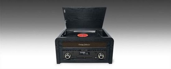 Muse MT-120MB – Centro Musicale Con Giradischi, CD, Radio, USB E Bluetooth – Stile Vintage
