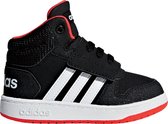 adidas Hoops Mid 2.0 I Kinderen Sneakers - Core Black/Ftwr White/Hi-Res Red S18 - Maat 22