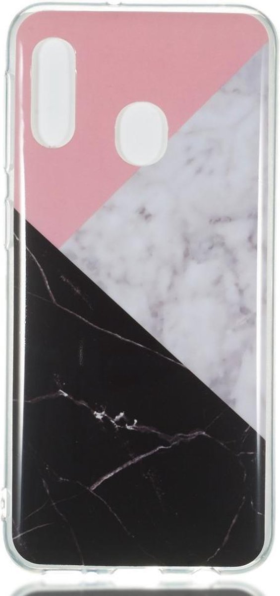 Marmer TPU Back Cover - Geschikt voor Samsung Galaxy A20e Hoesje -