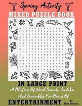 Spring Activity Puzzle Book In Large Print