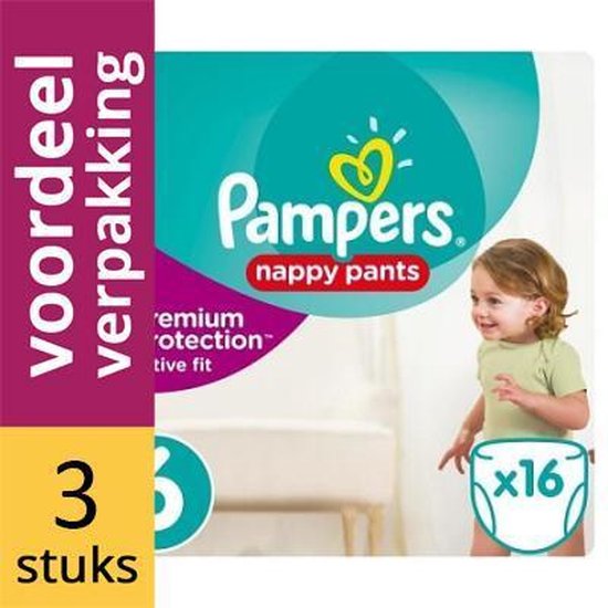 Pampers Active Fit Pants Maat 6 3 x 16 stuks Luiers