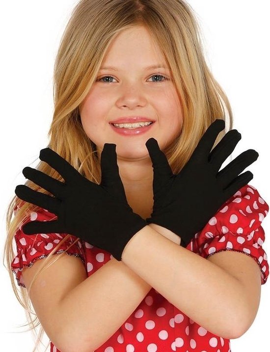 bol.com | Zwarte verkleed handschoenen voor kinderen - verkleed accessoires  handschoenen