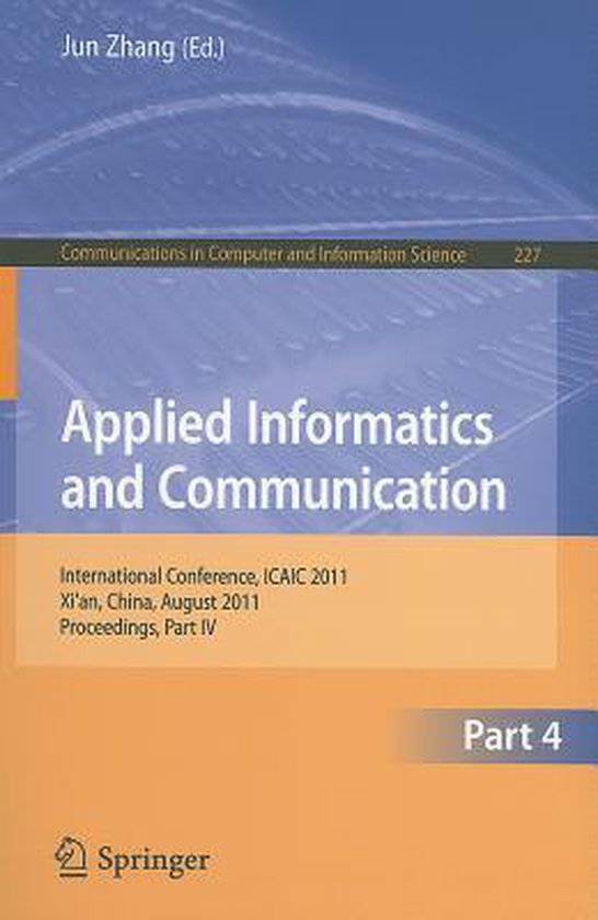 Applied Informatics and Communication, Part IV - cover