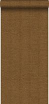Papier peint Origin texture lin brun rouille - 347379-53 x 1005 cm
