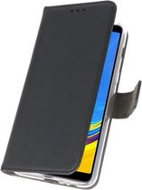 Booktype Telefoonhoesjes - Bookcase Hoesje - Wallet Case -  Geschikt voor Galaxy A7 (2018) - Zwart