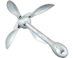 Paraplu Anker 1,5 kg – EvoNautic Bootanker Gegalvaniseerd Staal – voor SUP, Kano, Kayak & Rubberboot