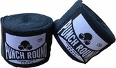 Punch Round™ HQ Bandage Zwart Hand Wraps No Stretch 400 cm Punch Round Bandage