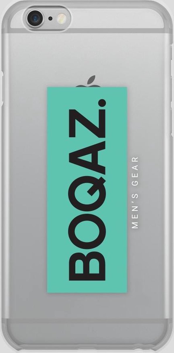 BOQAZ. iPhone 6/6s hoesje - Labelized Collection - Turquoise print BOQAZ