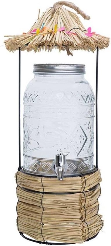 Cosy&Trendy Sapdispenser Tiki Hut - 3,25 liter - Glas - Cosy&Trendy