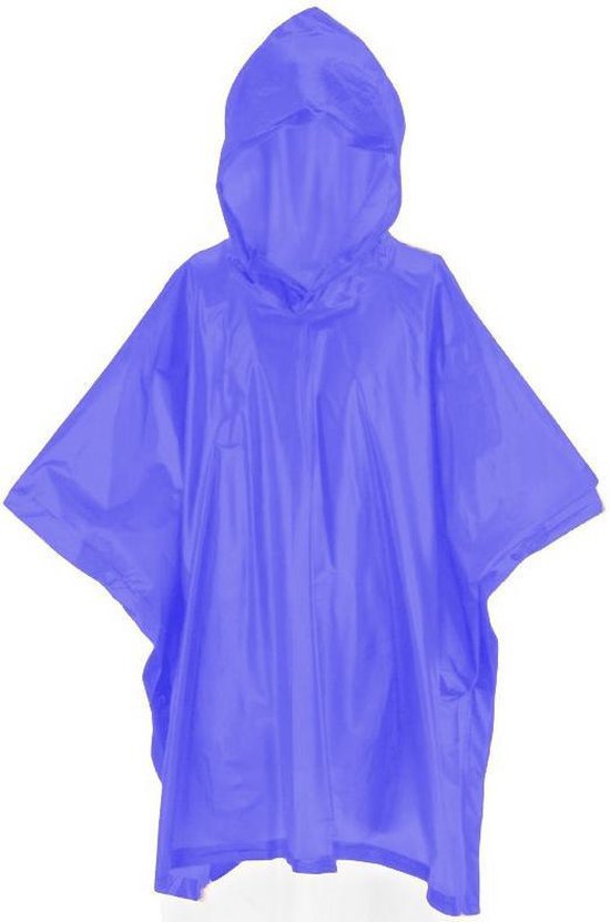 Free And Easy Regenponcho Junior One Size Blauw