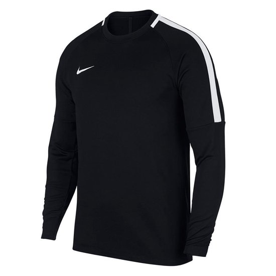 Nike Dry Academy Crew sweater heren zwart/wit | bol.com