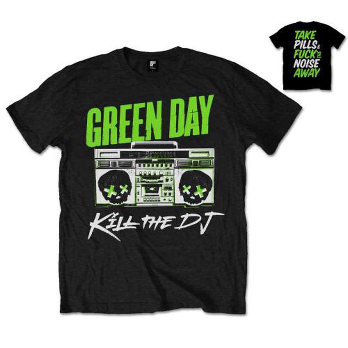 Green Day - Kill The DJ Heren Tshirt - XXL - Zwart