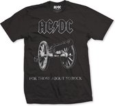 AC/DC Heren Tshirt -XL- About To Rock Zwart