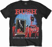 Rush Heren Tshirt -S- 1981 Tour Zwart