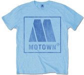 Motown Heren Tshirt -XXL- Vintage Logo Blauw