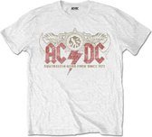 AC/DC Heren Tshirt -XL- Oz Rock Wit