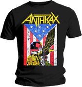 Anthrax Heren Tshirt -L- Dread Eagle Zwart