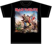 Iron Maiden Heren Tshirt -M- Trooper Zwart