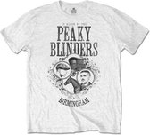 Peaky Blinders Heren Tshirt -S- Horse & Cart Wit