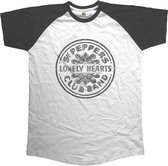 The Beatles Mens Tshirt -XL- Sgt Pepper Drum Blanc / Noir
