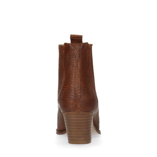 Sacha - Dames - Bruine chelsea boots met hak - Maat 40 | bol.com