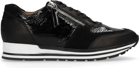 Zwarte lage sneakers met lakleer | bol.com