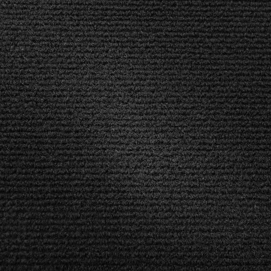 Trapmat afgerond zelfklevend set van 15 zwart 65x23+4 cm - en.casa